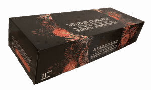 Ceci est l'image d'un feu d'artifice automatique Pyrobox 320 - produit phare de la gamme Pyrobox Artifices, LE spécialiste de l'artifice de divertissement dans tout le Massif central - www.pyrobox-artifices.com