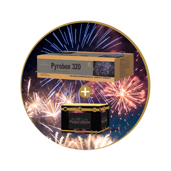 FEU D'ARTIFICE 100% FEU - FIRE PACK - Boite de 3 compacts : Feux d