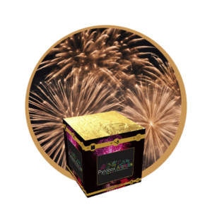 Compact d'artifice Pyrobox 100 tirs couleur or